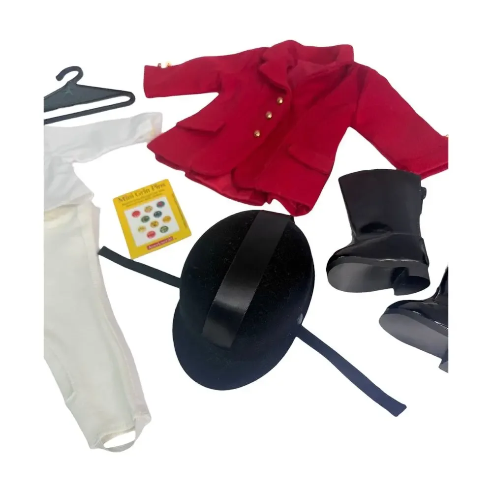 American Girl Doll Equestrian Outfit Horseback Riding Breeches Helmet Boots Top